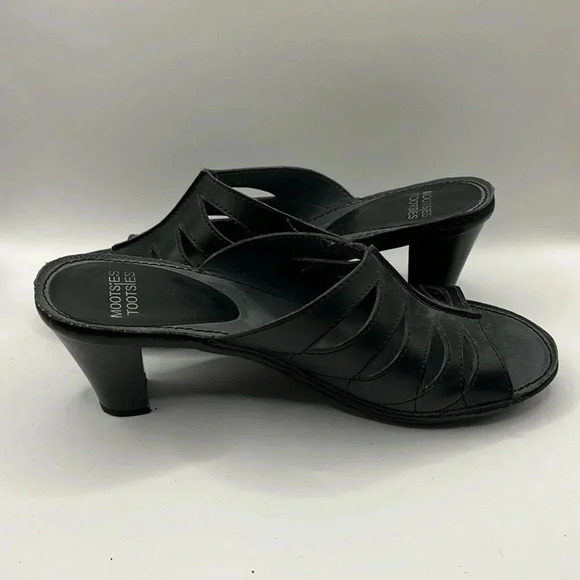 Mootsie Tootsie Women’s Moharjam sandals open toe 3 inch heels 7.5 black Event - Picture 4 of 8